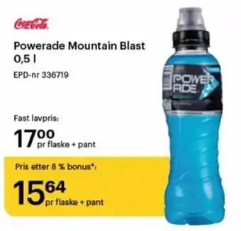 Storcash Powerade Mountain Blast 0.5L tilbud