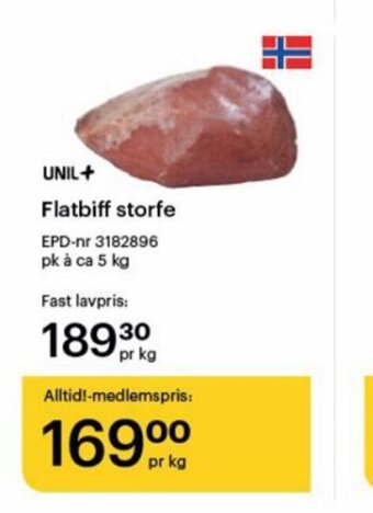 Storcash Flatbiff Storfe tilbud