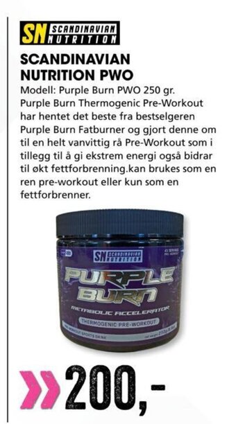 Sport Outlet Scandinavian Nutrition Pwo tilbud