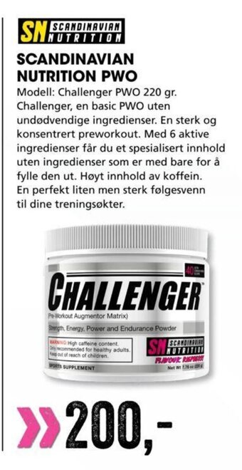 Sport Outlet Scandinavian Nutrition Pwo tilbud