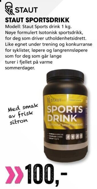 Sport Outlet Staut Sportsdrikk tilbud