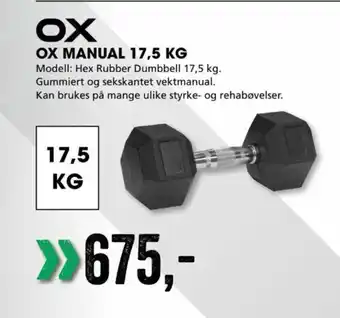 Sport Outlet OX Manual 17.5kg tilbud