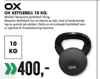 Sport Outlet OX Kettlebell 10kg tilbud