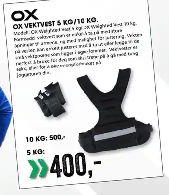 Sport Outlet OX Vektvest 5kg/10kg tilbud