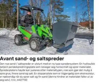 Felleskjøpet Avant Sand-og Saltspreder tilbud