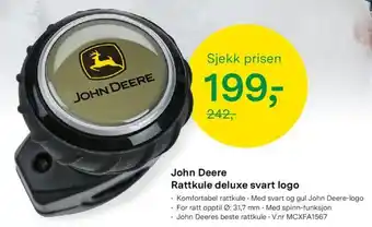 Felleskjøpet John Deere Rattkule Deluxe Svart Logo tilbud