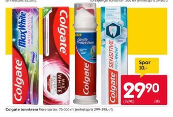 Rusta Colgate tannkrem tilbud
