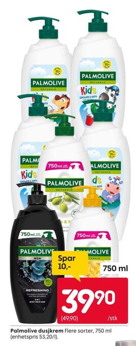 Rusta Palmolive dusjkrem tilbud