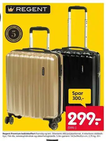 Rusta Regent premium kabinkoffert tilbud