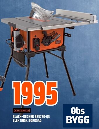 Coop Obs Black+Decker BES720-QS Elektrisk Bordsag tilbud