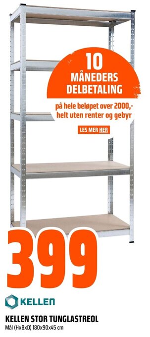 Coop Obs Kellen Stor Tunglastreol tilbud