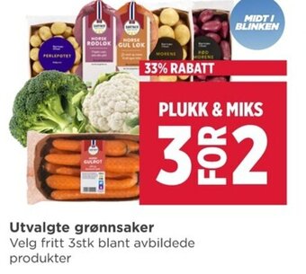Meny Utvalgte Grønnsaker tilbud