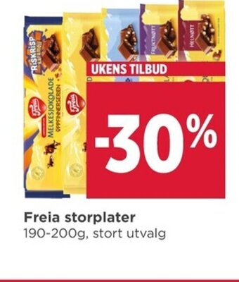 Meny Freia Storplater tilbud