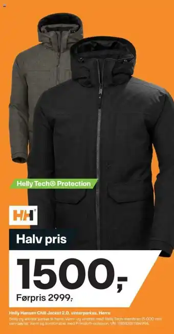 XXL Sport Helly Hansen Chill Jacket 2.0, Vinterparkas, Herre tilbud
