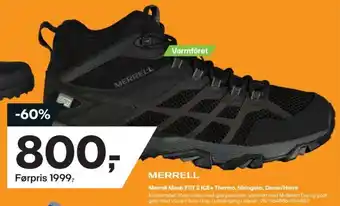 XXL Sport Merrell Moab FST 2 Ice + Thermo, Hikingsko, Dame/Herre tilbud