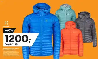 XXL Sport Haglöfs Essens Down II Hood, Dunjakke, Dame/Herre tilbud