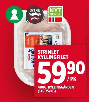 Meny Strimlet kyllingfilet tilbud