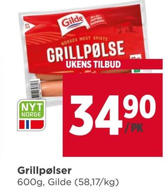 Meny Grillpølser tilbud