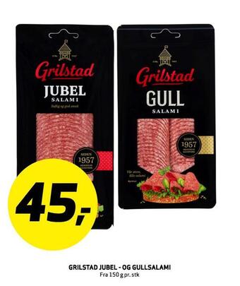 Bunnpris Grilstad jubel- og gullsalami tilbud