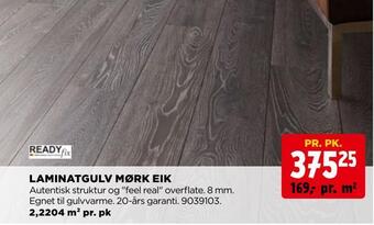 jem & fix Laminatgulv mørk eik tilbud