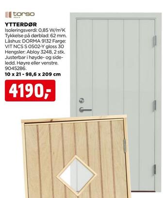 jem & fix Ytterdør tilbud