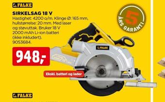 jem & fix Sirkelsag 18 v tilbud