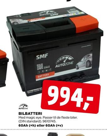jem & fix Bilbatteri tilbud