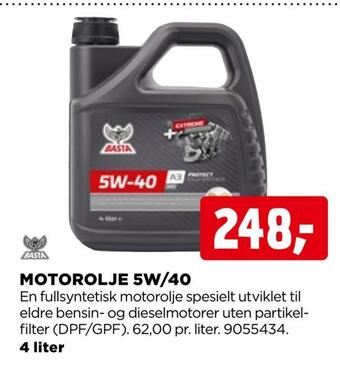 jem & fix Motorolje 5w/40 tilbud