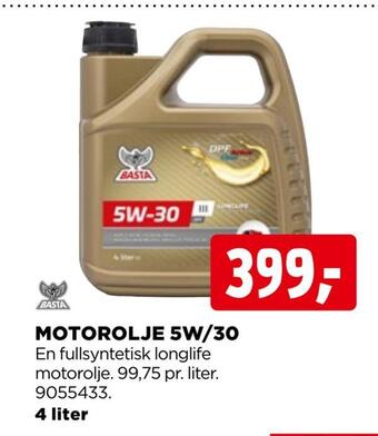 jem & fix Motorolje 5w/30 tilbud