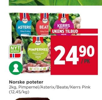 Meny Norske poteter tilbud