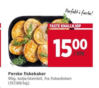 Meny Ferske fiskekaker tilbud