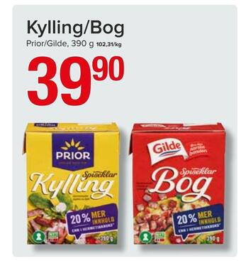 Spar Kylling/bog tilbud