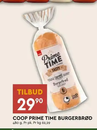 Coop Mega Coop prime time burgerbrød tilbud