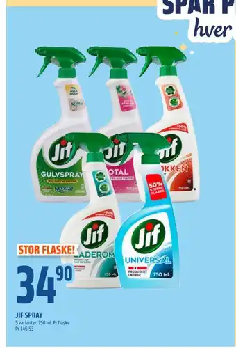 Coop Obs Jif spray tilbud