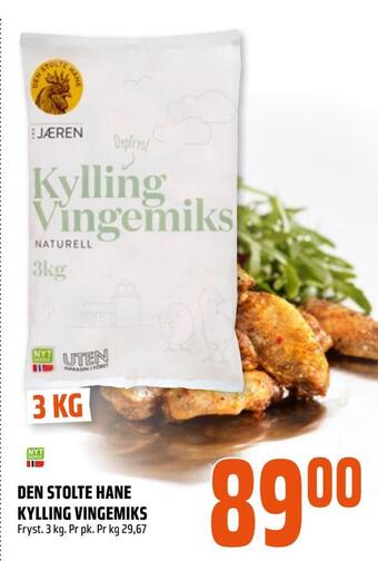 Coop Obs Den stolte hane kylling vingemiks tilbud