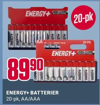 Europris Energy+ batterier tilbud