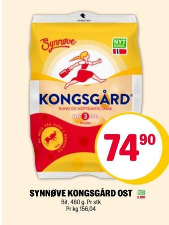 Coop Extra Synnøve kongsgård ost tilbud