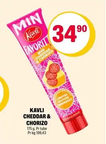 Coop Extra Kavli cheddar & chorizo tilbud