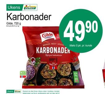 Joker Karbonader tilbud