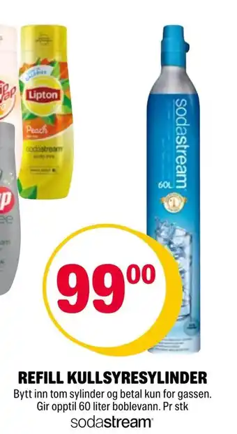 Coop Extra Refill kullsyresylinder tilbud