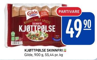 Rema 1000 Kjøttpølse skinnfri tilbud