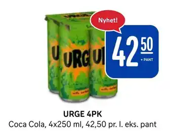 Rema 1000 Urge 4pk tilbud