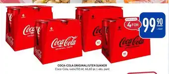 Rema 1000 Coca-cola original/uten sukker tilbud