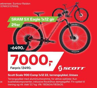XXL Sport Scott scale 900 comp 1x12 22, terrengsykkel, unisex tilbud