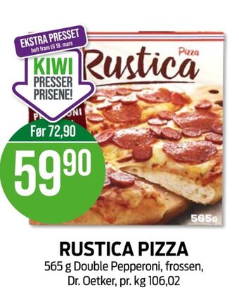 Kiwi Rustica pizza tilbud