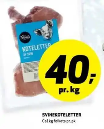 Bunnpris Folkets koteletter tilbud
