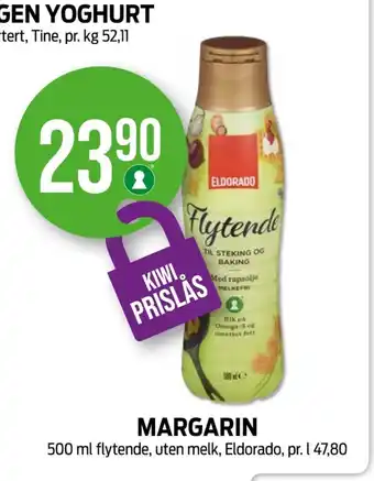 Kiwi Eldorado margarin-flytende tilbud