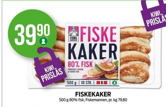 Kiwi Fiskemannen fiskekaker tilbud