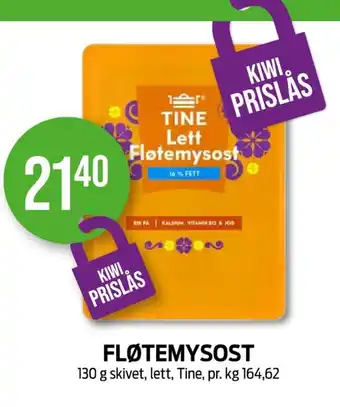 Kiwi Tine fløtemysost tilbud