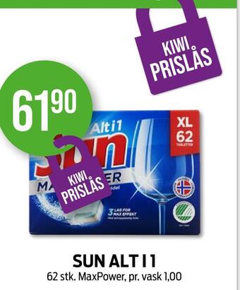 Kiwi Sun alt i 1 tilbud